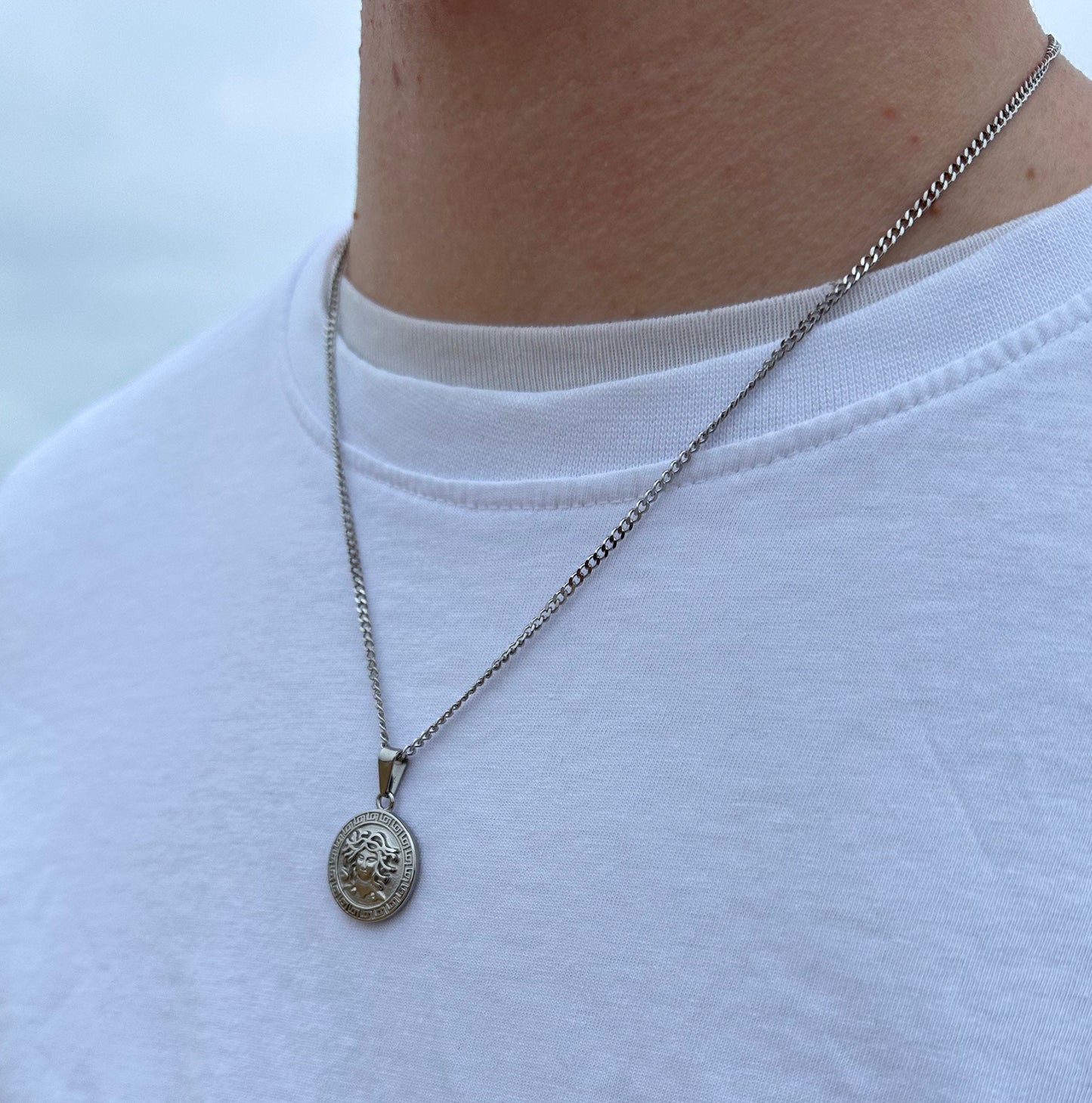 Gold Medusa pendant