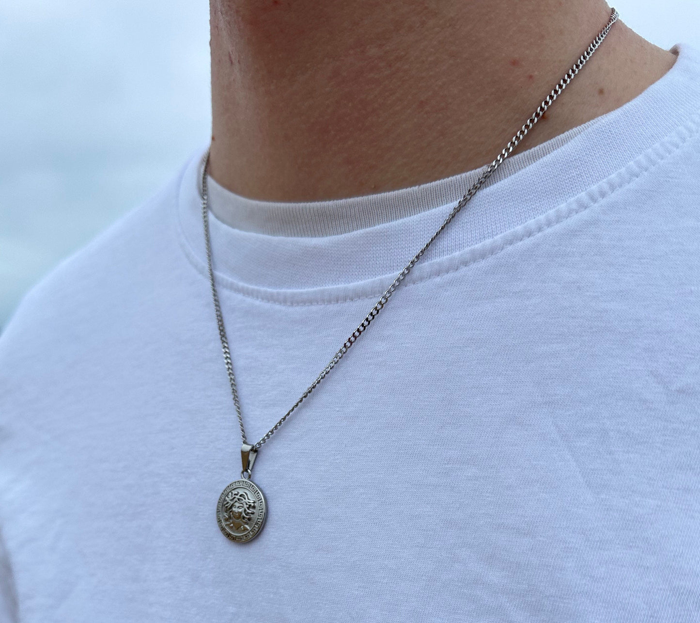 Silver Medusa Pendant