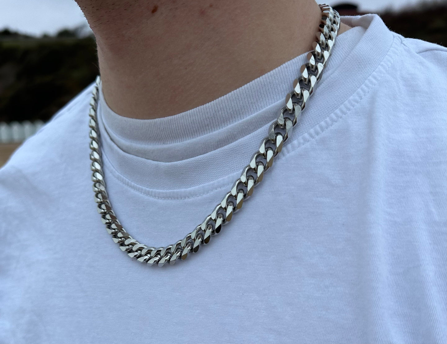 Silver Miami Cuban Chain 11MM