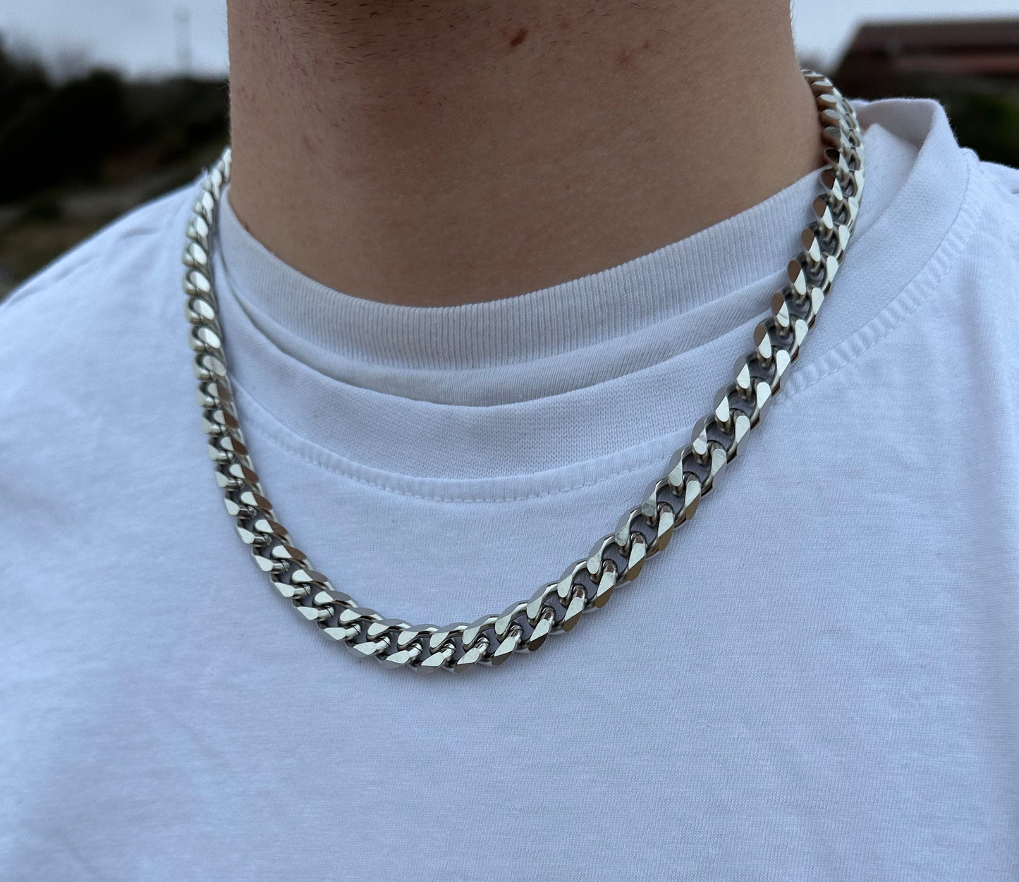 Silver Miami Cuban Chain 11MM