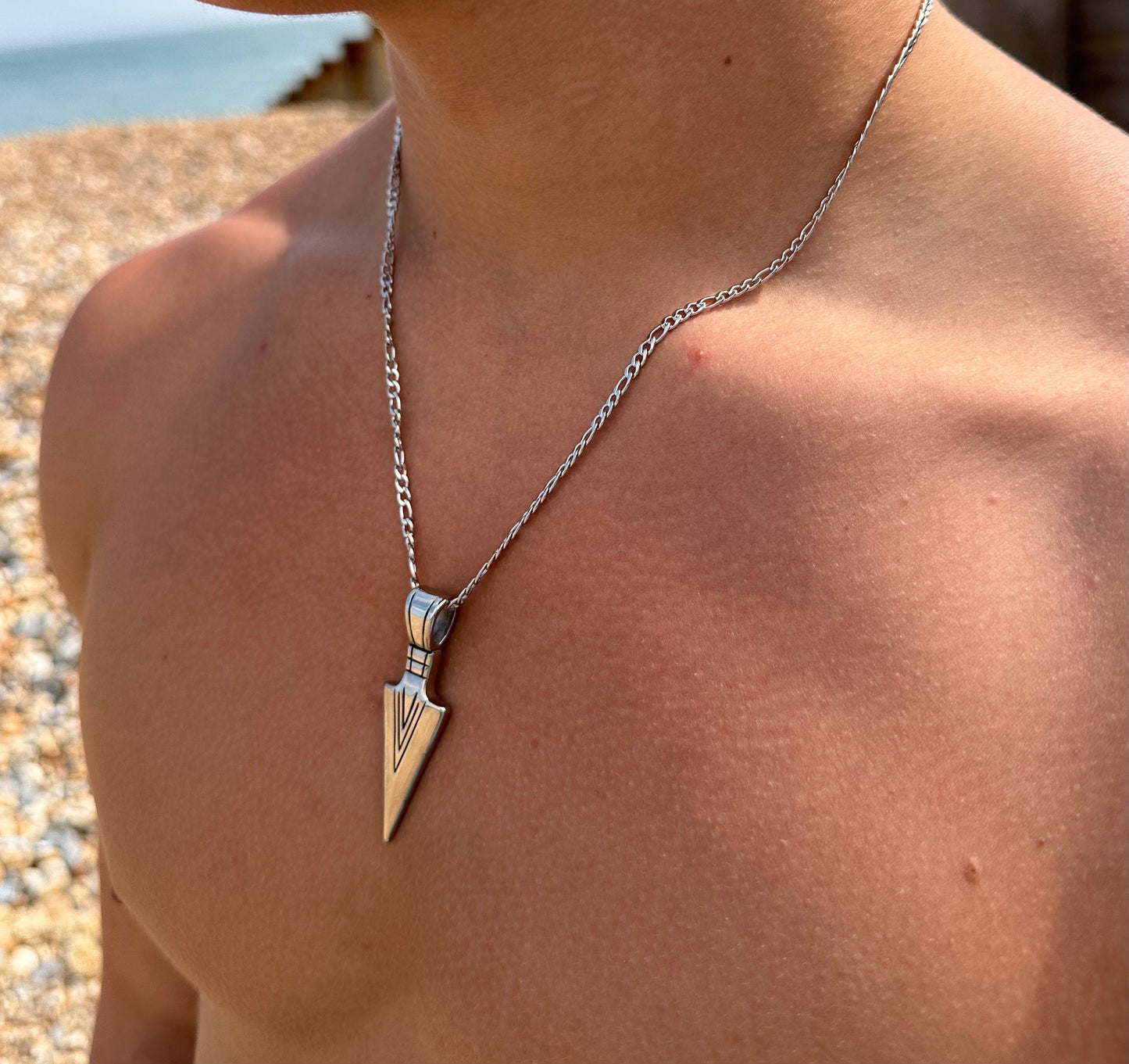 Silver Viking Arrow Pendant