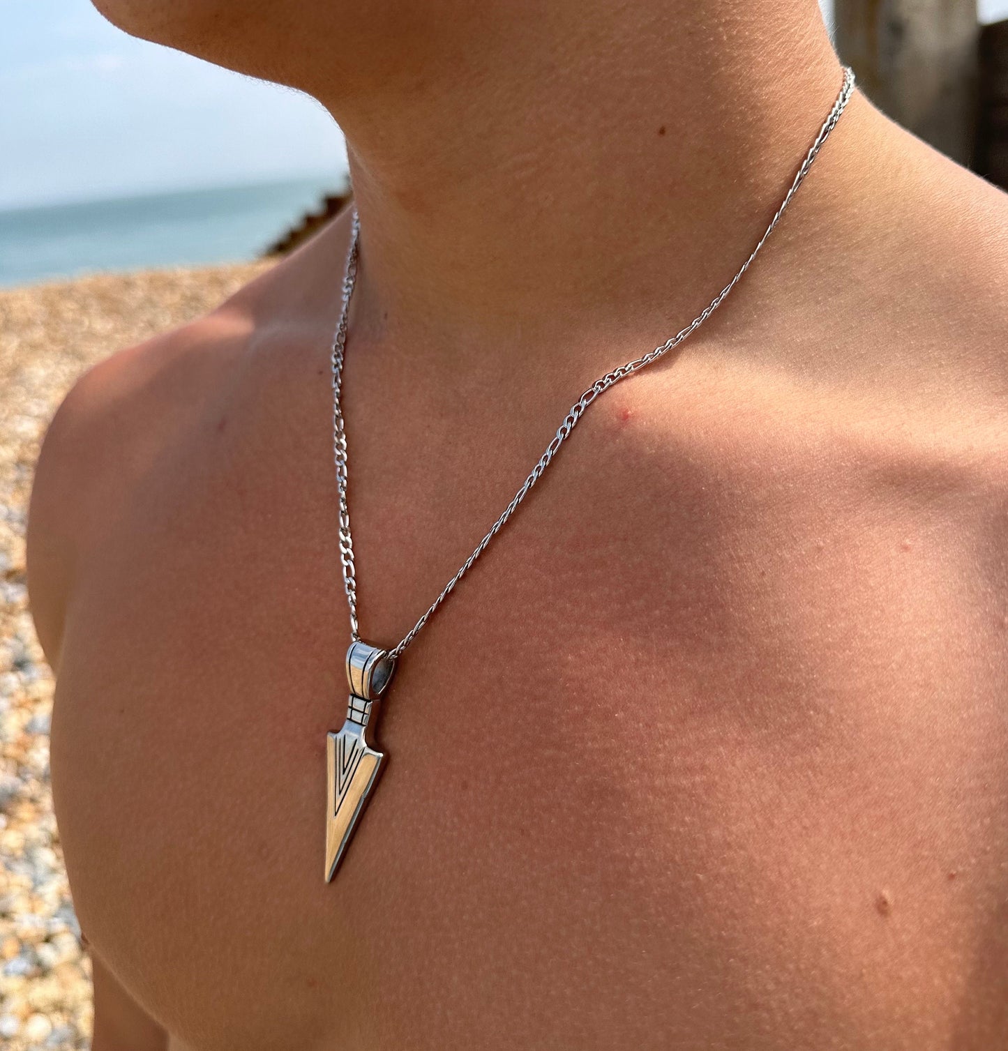 Silver Viking Arrow Pendant