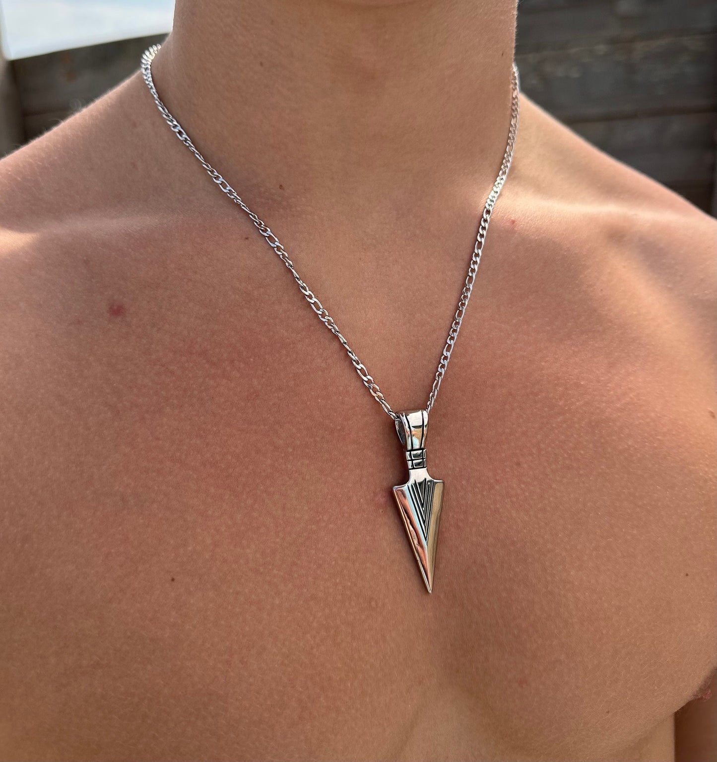 Silver Viking Arrow Pendant