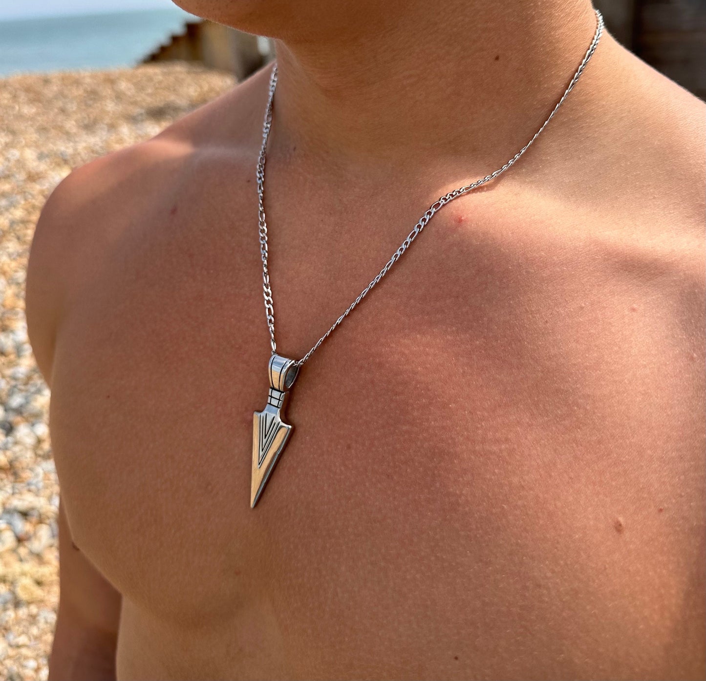 Silver Viking Arrow Pendant