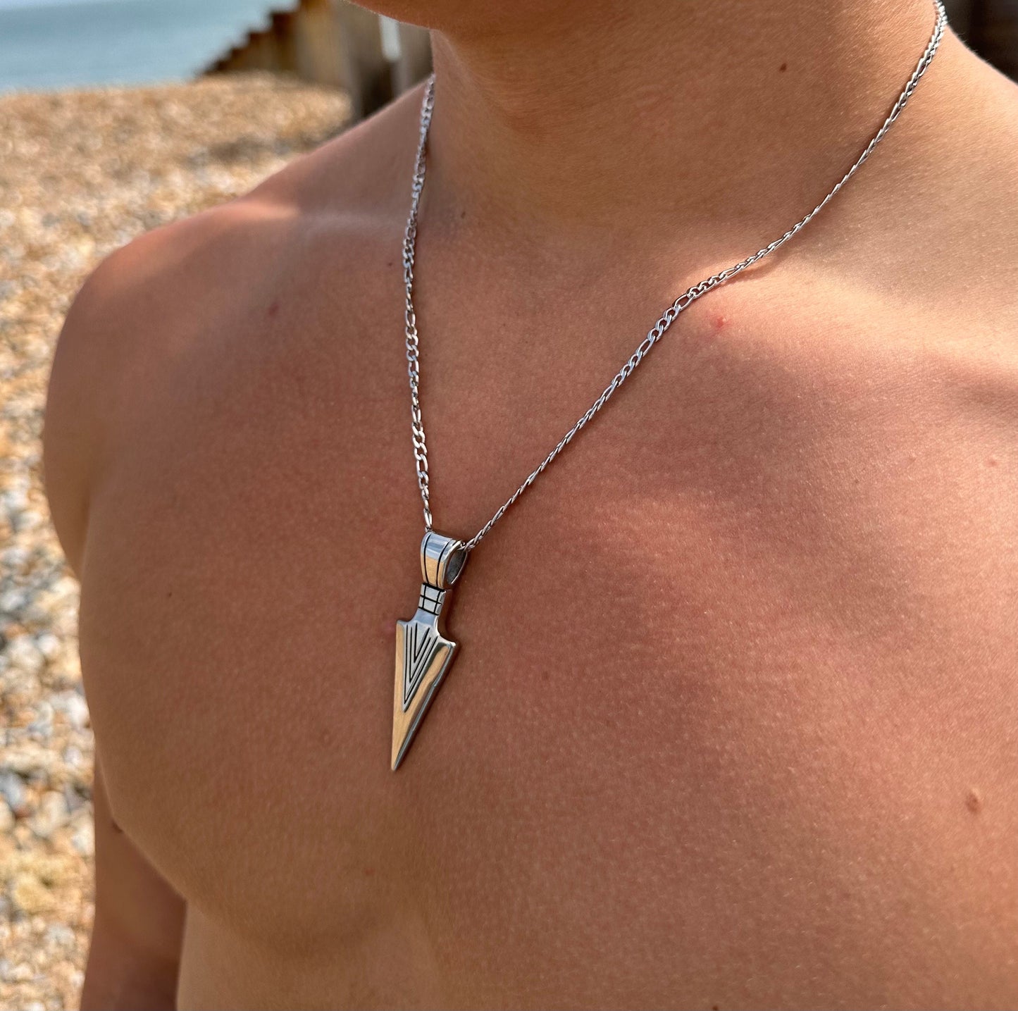 Silver Viking Arrow Pendant