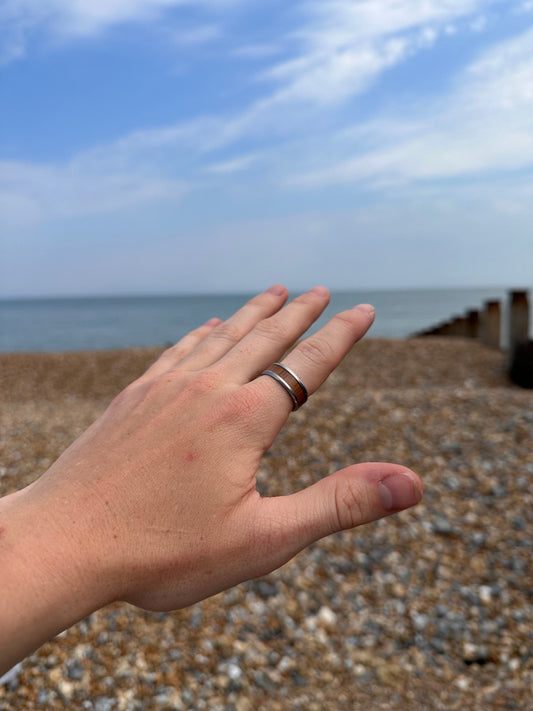 Koa Wood Surfer Ring