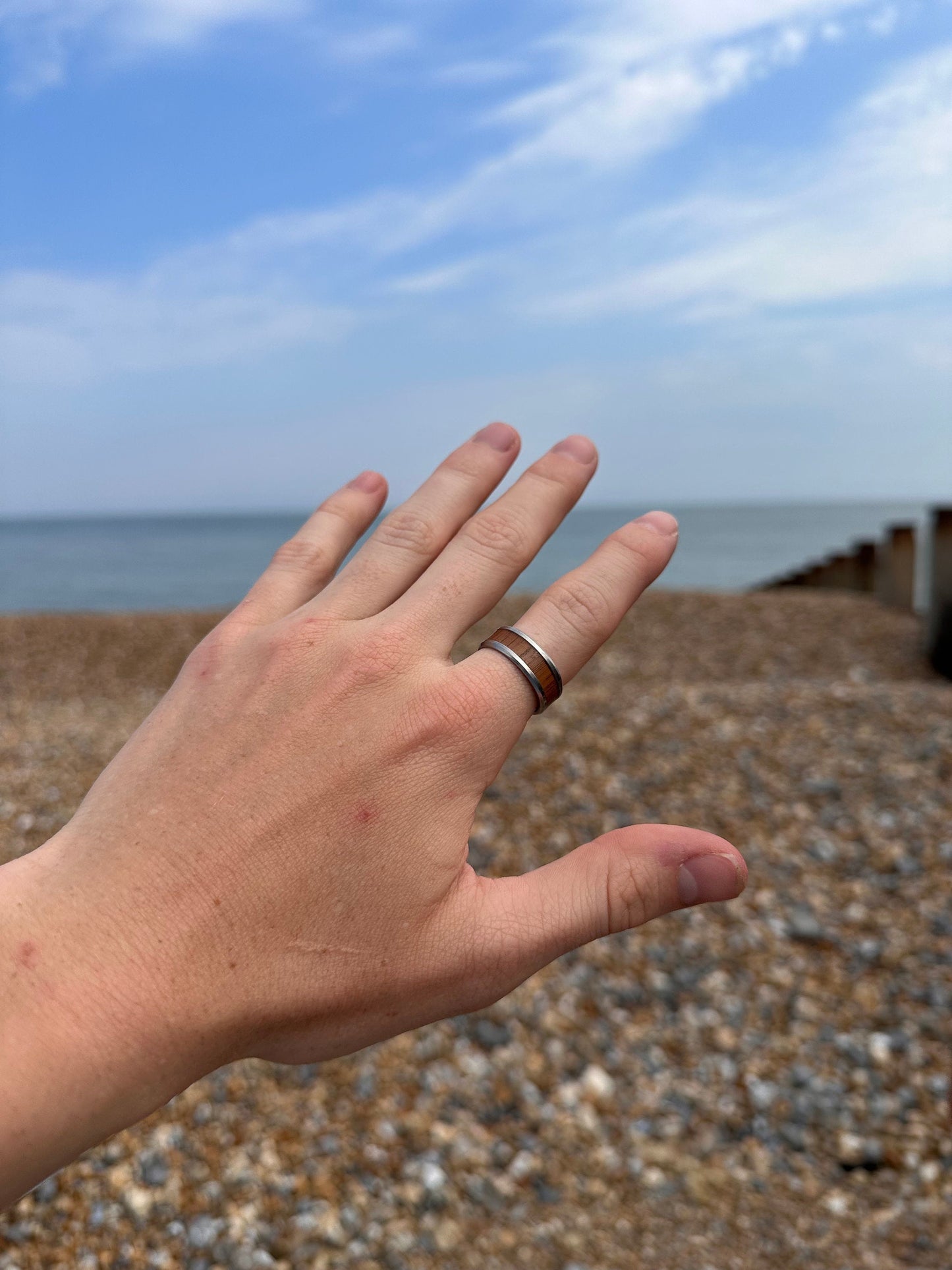 Koa Wood Surfer Ring