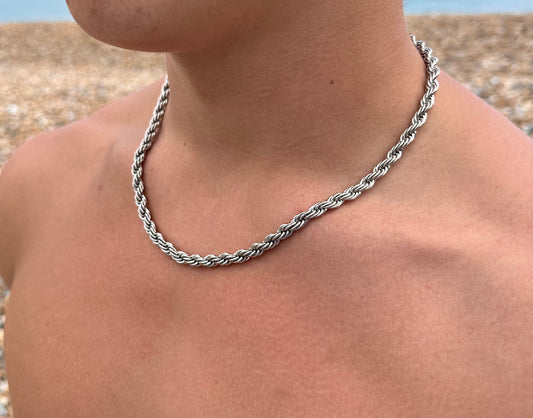 Silver Rope Chain 6mm