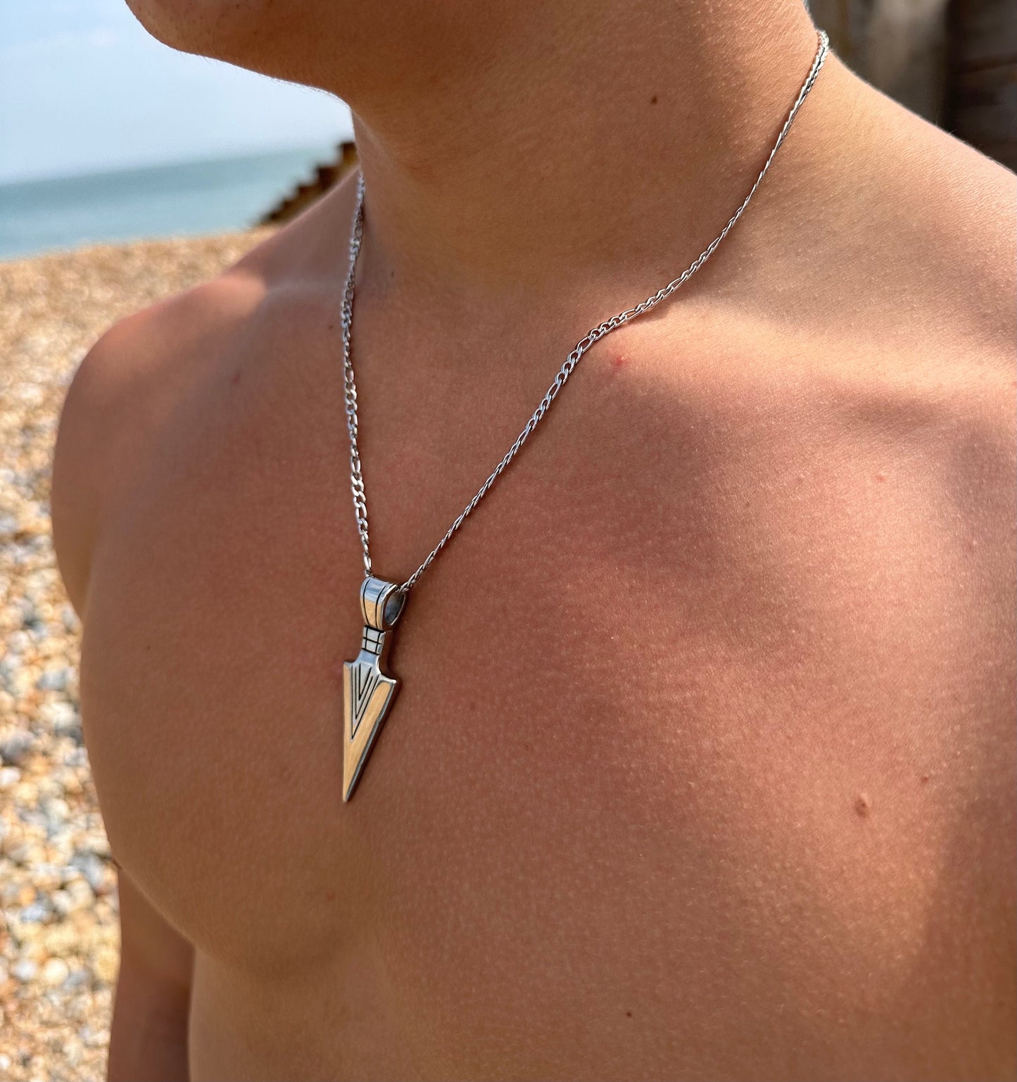 Silver Viking Arrow Pendant