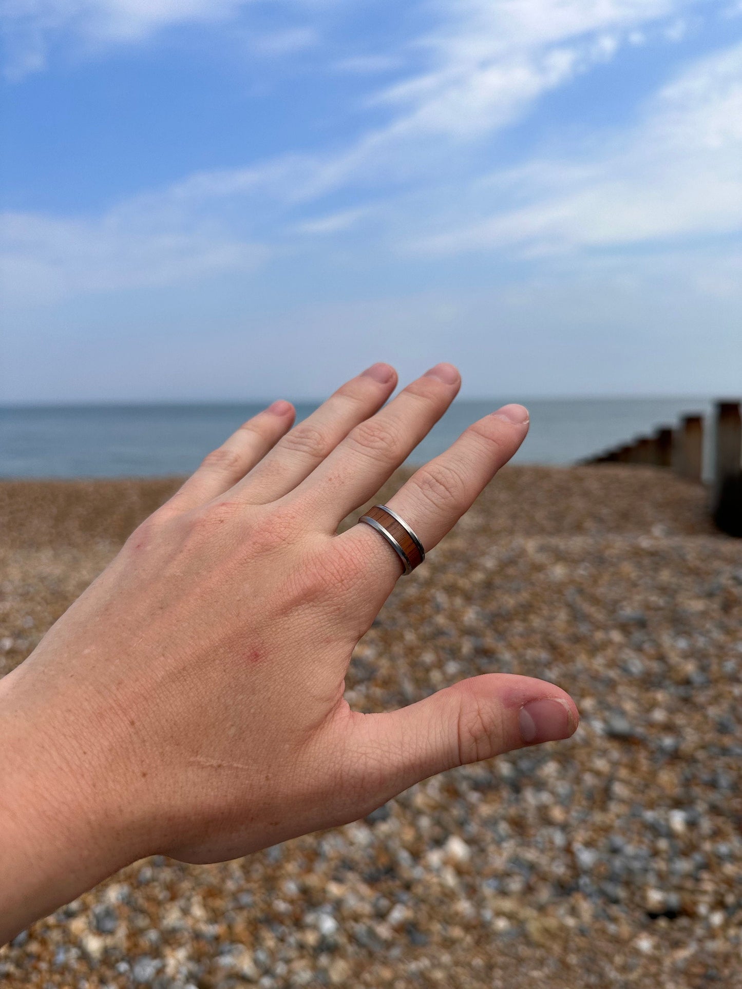 Koa Wood Surfer Ring