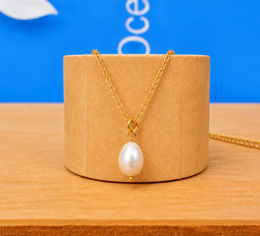 Amalfi Freshwater Pearl Pendant Gold