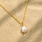 Amalfi Freshwater Pearl Pendant Gold