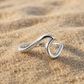 Silver Wave Ring Adjustable