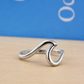 Silver Wave Ring Adjustable