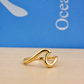 Silver Wave Ring Adjustable