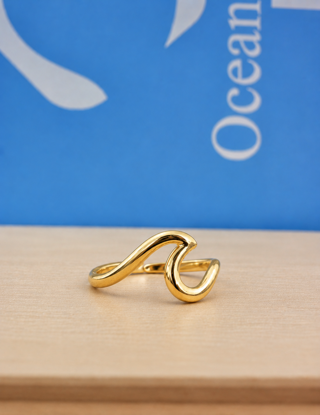 Silver Wave Ring Adjustable