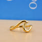 Silver Wave Ring Adjustable