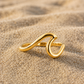 Silver Wave Ring Adjustable