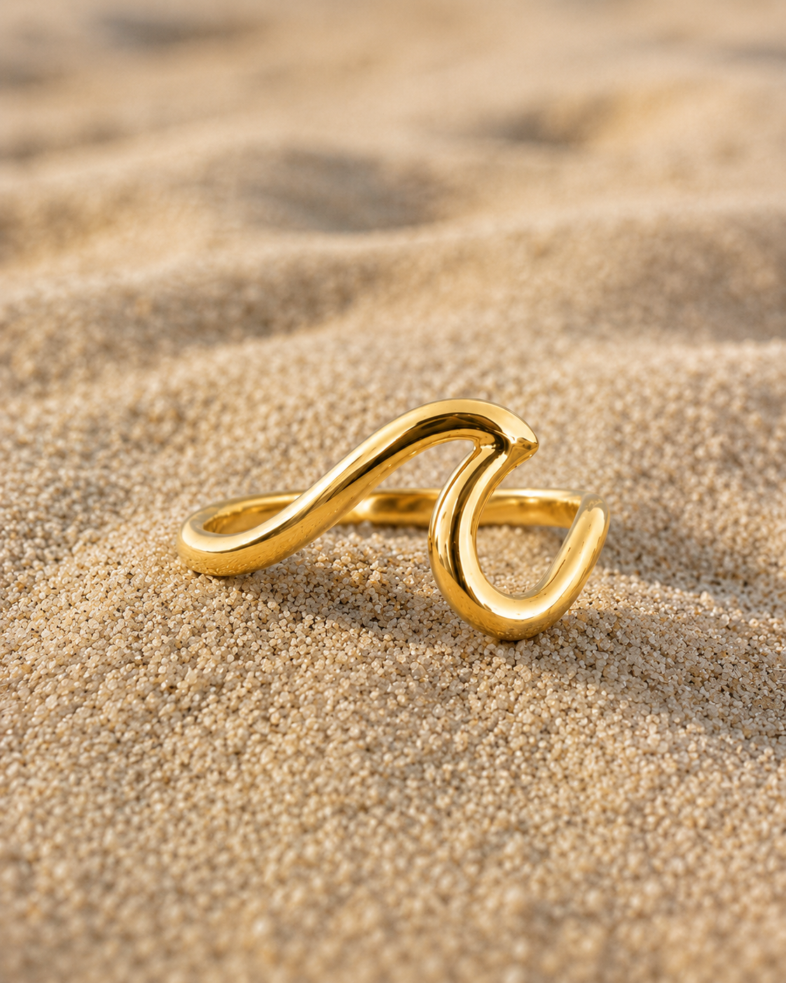 Silver Wave Ring Adjustable