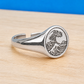Kanagawa Wave Signet Ring Silver