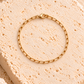 Gold Paperclip Bracelet 2mm