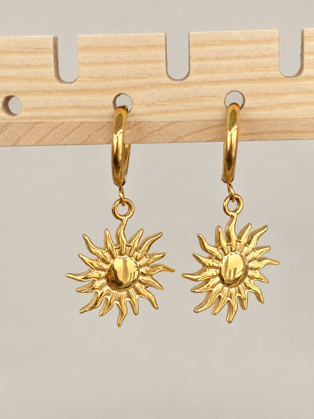 Sunshine Dangle Earrings Gold