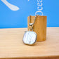 Pearl Shell Stone Necklace Silver