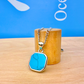 Turquoise Stone Necklace Silver