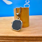 Black Onyx Stone Necklace Silver