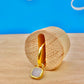 Mini Opal Stone Earrings Gold