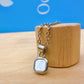 Mini Pearl Shell Stone Necklace Silver