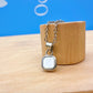 Mini Pearl Shell Stone Necklace Silver