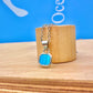 Mini Turquoise Stone Necklace Silver