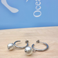Freshwater Pearl Silver Hoop Earrings