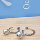 Freshwater Pearl Silver Hoop Earrings