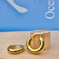 Gold Sun Hoop Earrings