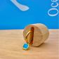 Mini Turquoise Stone Earrings Gold