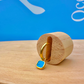 Mini Turquoise Stone Earrings Gold