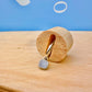 Mini Opal Stone Earrings Silver