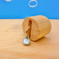 Mini Pearl Shell Stone Earrings Silver