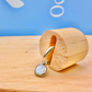 Mini Pearl Shell Stone Earrings Silver