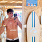 Crushed Stone Pinstripe Surfboard Pendant