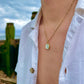 Pearl Shell Stone Necklace Gold