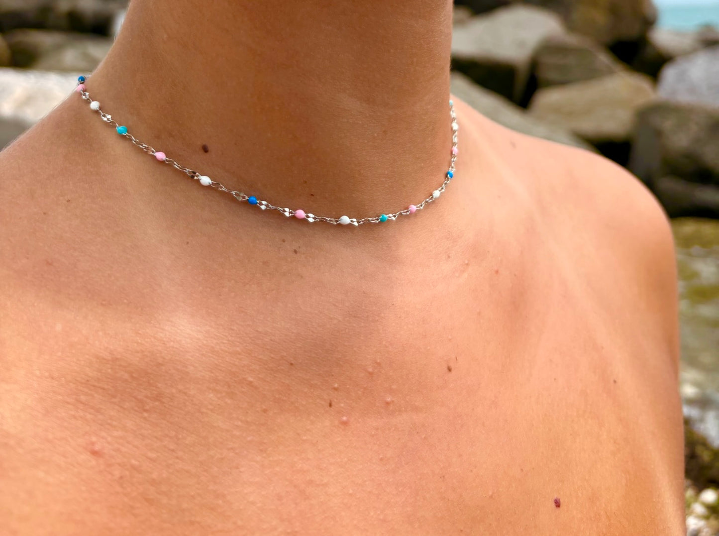 Silver Petals Of Positano necklace