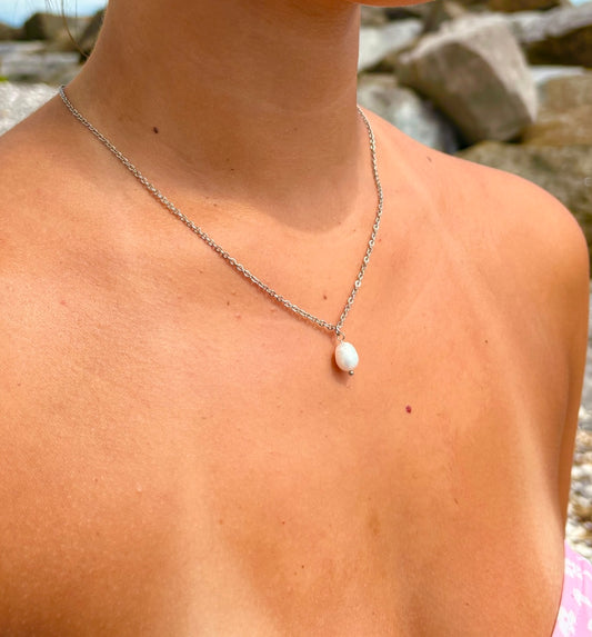 Amalfi Freshwater Pearl Pendant Silver