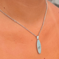 Silver Wave Surfboard Pendant