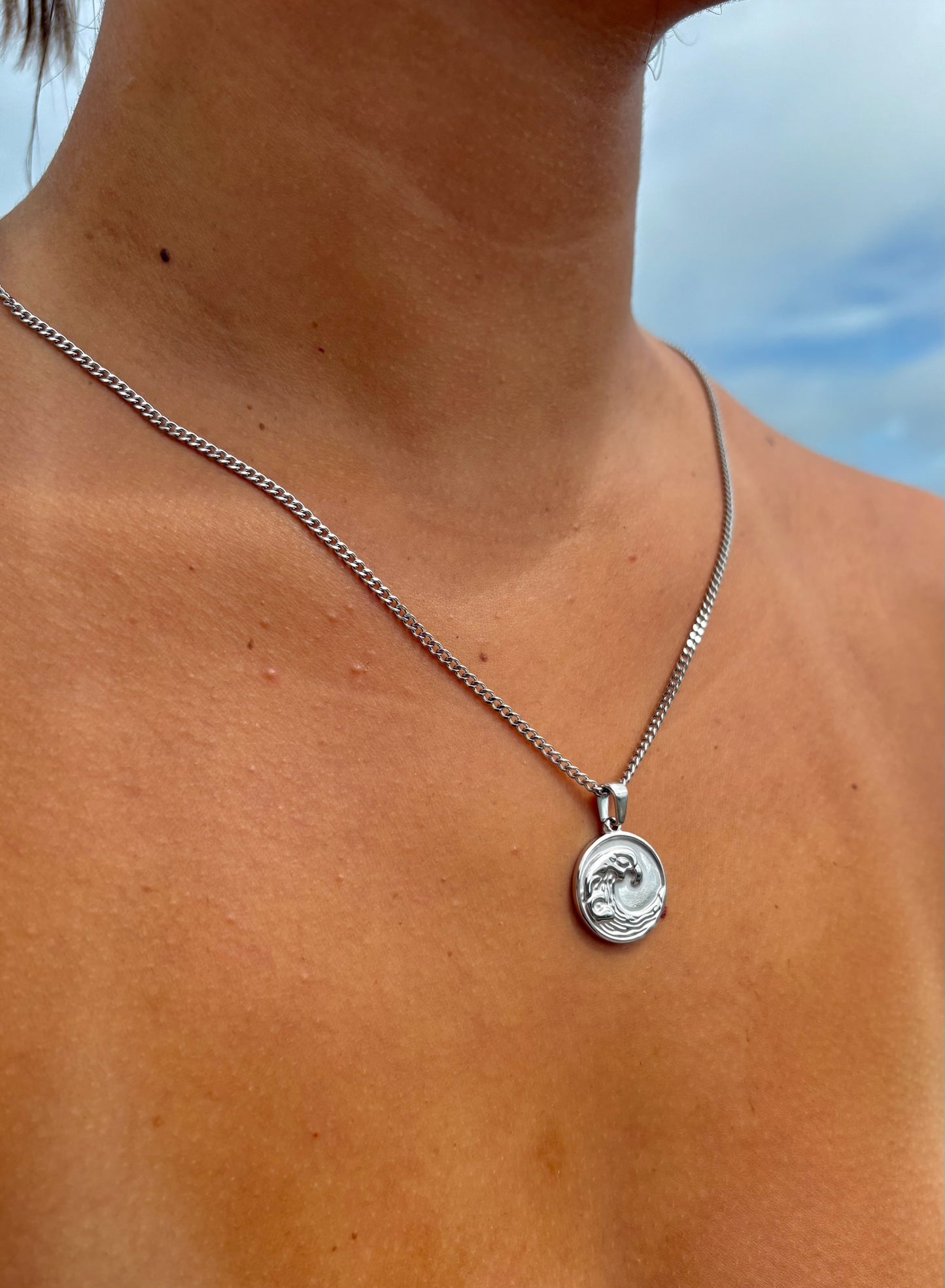 Silver Wave pendant
