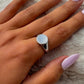 Pearl Shell Stone Ring Silver