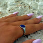 Lapis Lazuli Stone Ring Silver