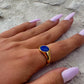 Lapis Lazuli Stone Ring Gold